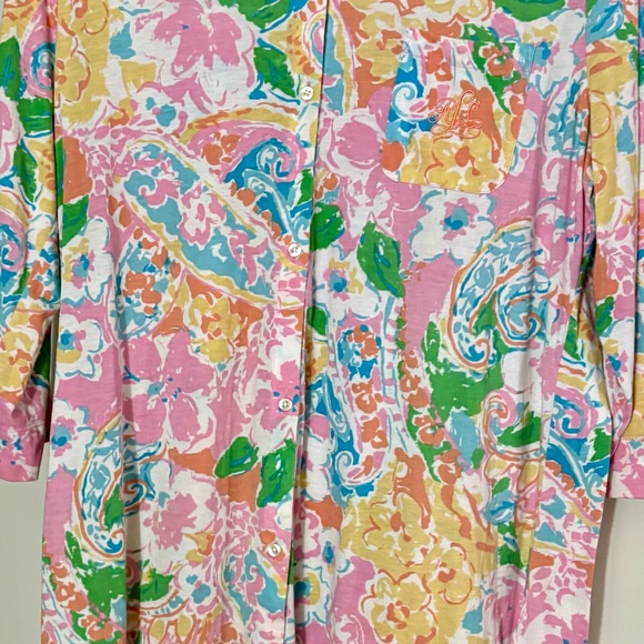 Floral Multicolor sleep shirt - Picture 2 of 6